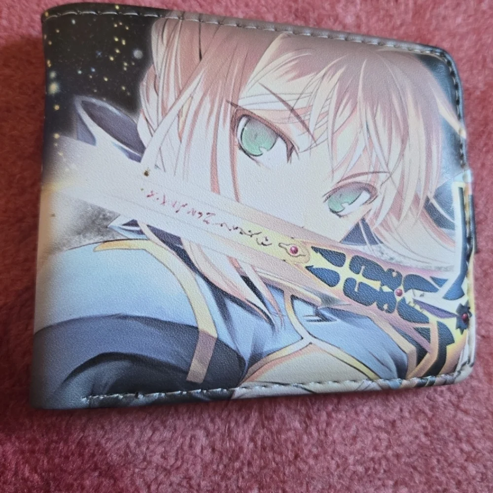 New fate stay night anime manga leather wallet